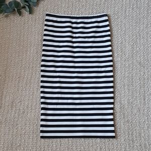 BB Dakota Stripe Pencil Midi Skirt size XS